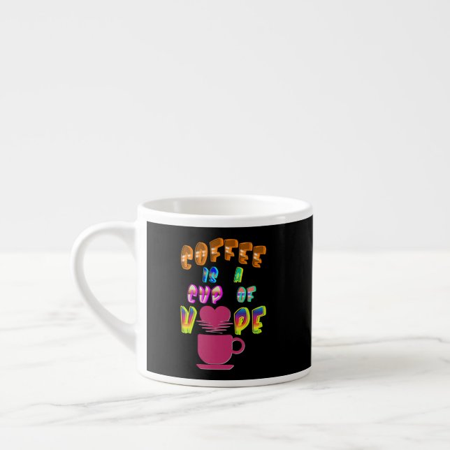 Espresso Café É Uma Xícara De Esperança (Esquerda)