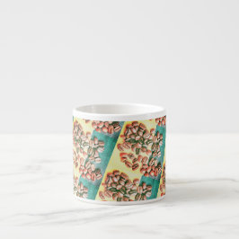 Espresso Grãos de Café Amarelo Verde Textura Xícara de Expr