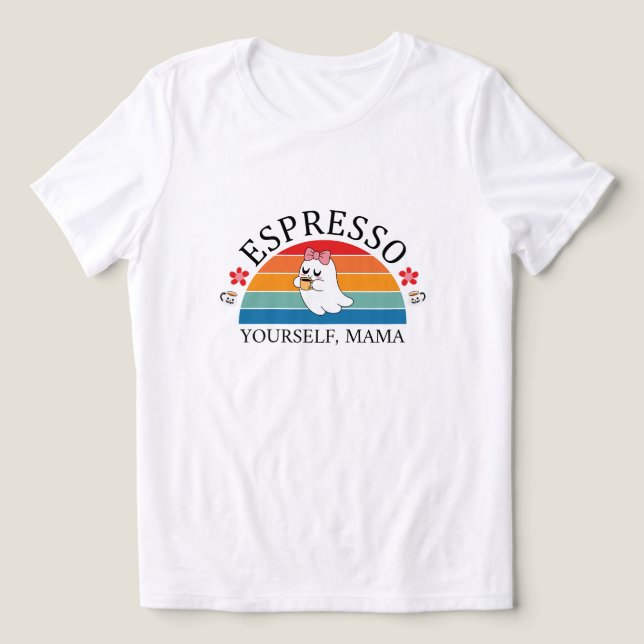 Espresso - Mama - Retro Rainbow Ghost (Design frontal)