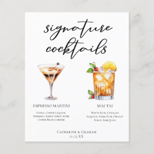 Espresso Martini Mai Tai Cocktails Menu Casamento