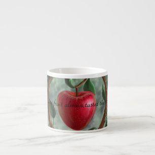 Espresso Xícara de café de Fruta proibida