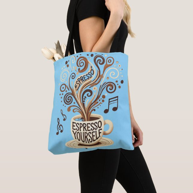  Espresso Yourself – Brewed Creativity Tote (Close Up)