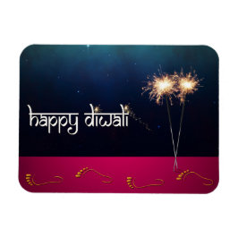 Espumante feliz diwali - ímã flexível