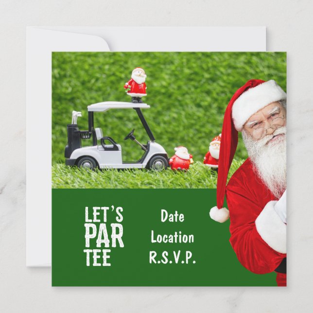 Esquadra de Natal Santa Claus do Golf Par (Frente)