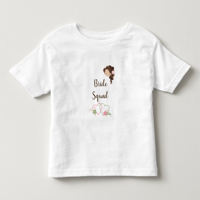 Esquadrão Bride Dois Corações Camisa Toddler (Frente)