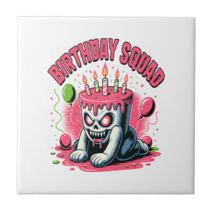Esquadrão de Aniversário do Crânio de Bolo Assusta