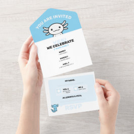 Esquadrão de Axolote fofo engraçado personalizável