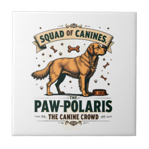 Esquadrão de Caninos Gráfico de Piada de Cachorro