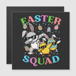 Esquadrão de Páscoa Coelho Ovo Frango Dab Equipe C
