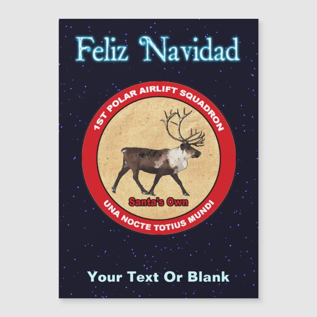 Esquadrão de Reindeer de papais noeis - Feliz Navi (Frente)