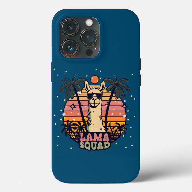 Esquadrão legal Retro Llama (Verso)