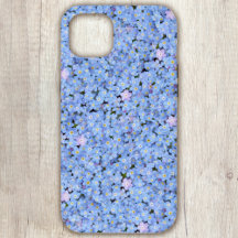 Esqueça-me de iPhone Floral Azul / iPad case