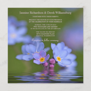 Esqueça-me não convites do casamento da foto da