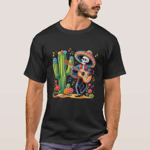 Esqueleto Cinco De Mayo Festa Camiseta Mexicana Ho