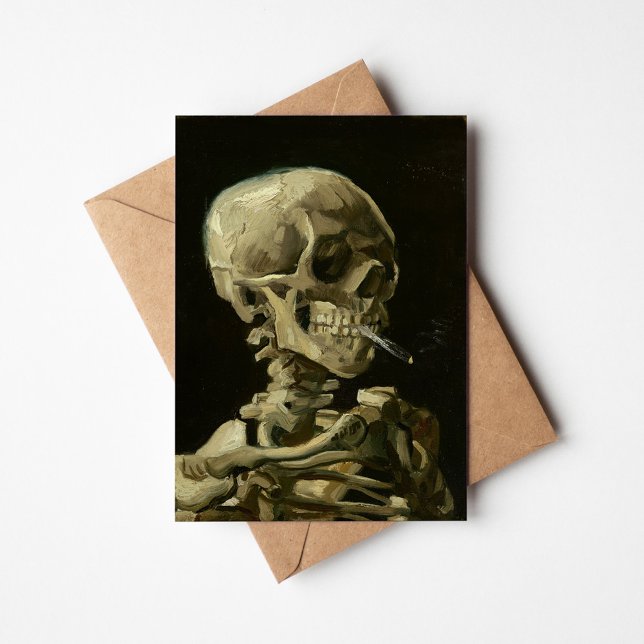 Esqueleto com Cigarro queimado | Vincent van Gogh (Criador carregado)