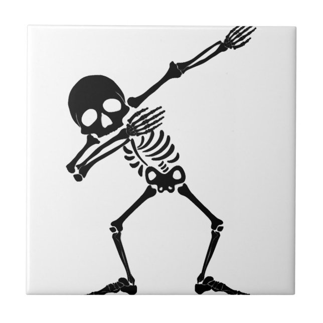 Esqueleto Dab esqueleto dabando - camisa de caveir (Frente)