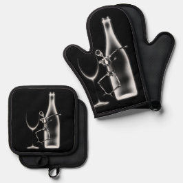 Esqueleto de Celebração de Raios X e Vinho