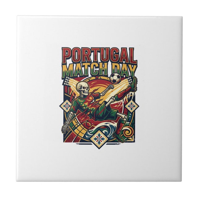 Esqueleto de Dia de Partida de Portugal Striker Na (Frente)
