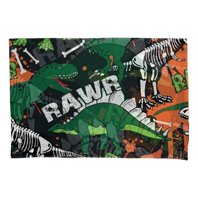 Esqueleto de dinossauro, padrão perfeito. (Frente)