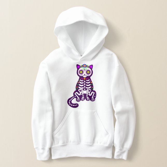 esqueleto de gato-de-halloween mexicano (Postura )