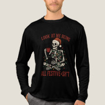 Esqueleto de Papai Noel com Gato Feriado Snark