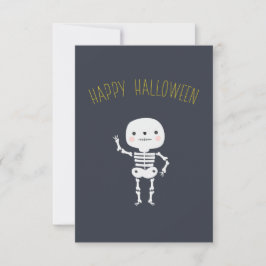 Esqueleto "Feliz Halloween" personalizado
