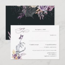 Esqueleto Floral | Casamento de Halloween RSVP