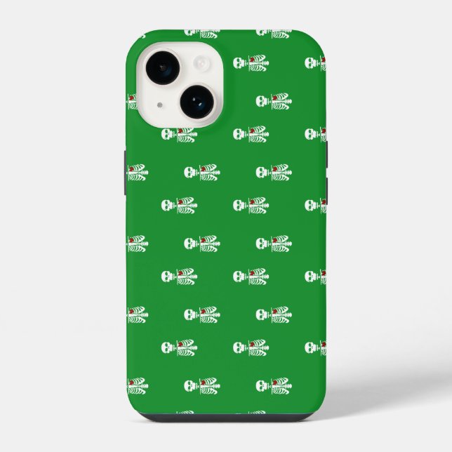 esqueleto fundo verde (Verso)