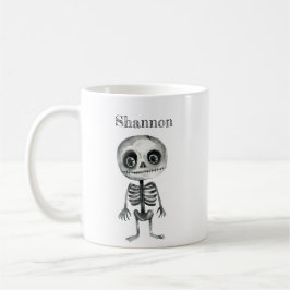 Esqueleto Gato Personalizado Da Caneca De Hallowee