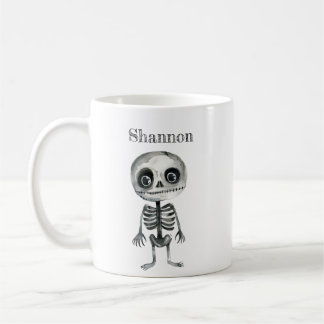 Esqueleto Gato Personalizado Da Caneca De Hallowee
