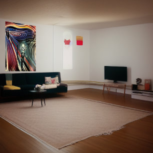 Esqueleto num terno   AI Art Poster