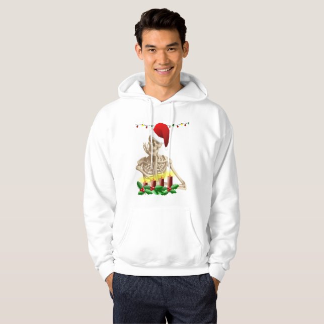 esqueleto pesadelo natal significa camisa de molet (Frente Completa)