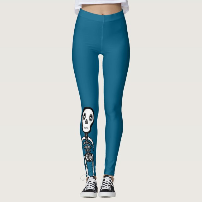 Esqueletos monstros Leggings (Frente)