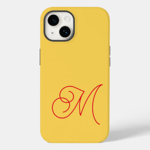 Esquema Clássico Monograma Vermelho Amarelo
