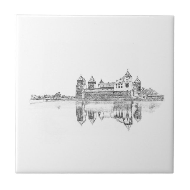 Esquema da Arquitetura do Castelo Antigo (Frente)