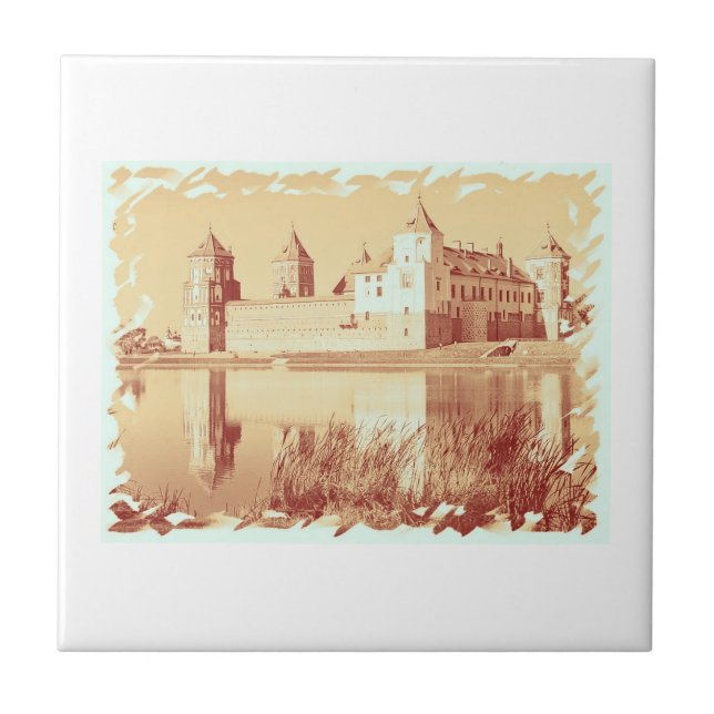 Esquema da Arquitetura do Castelo Antigo (Frente)