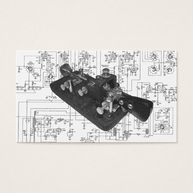 Esquema de Chave de Rádio do Código Morse (Frente)