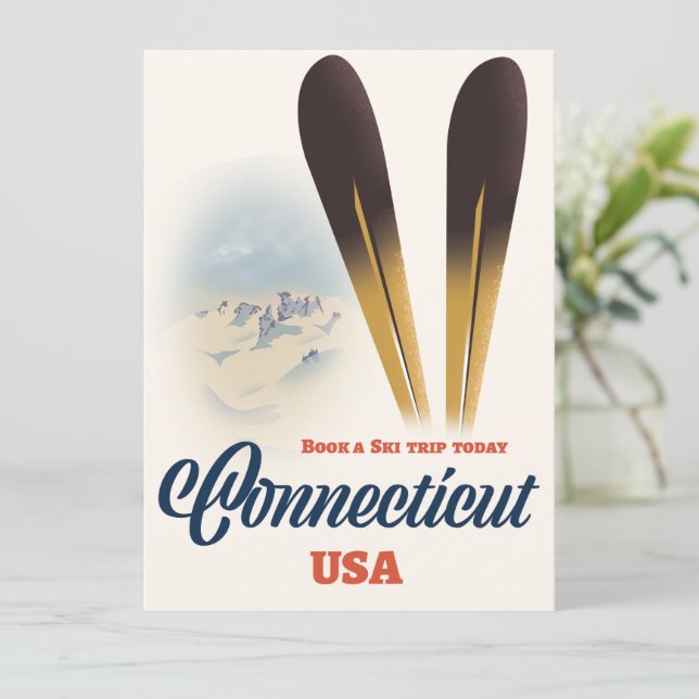 esqui em Connecticut (Em pé/Frente)