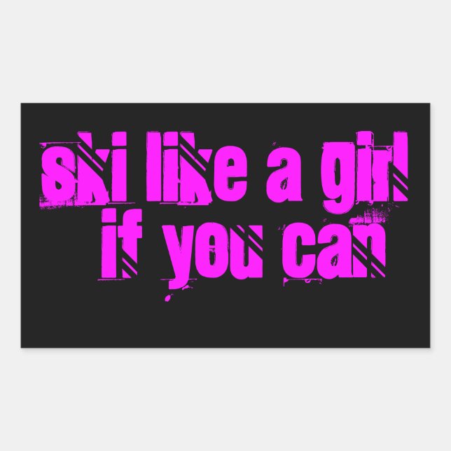 esquiar como um adesivo (Frente)