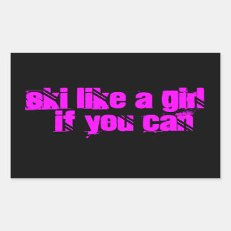 esquiar como um adesivo