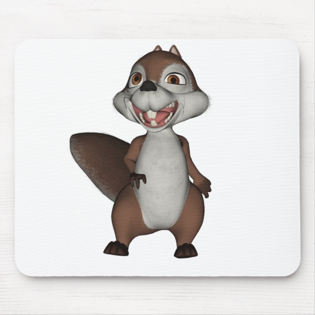 Esquilo brincalhão Mousepad (Frente)