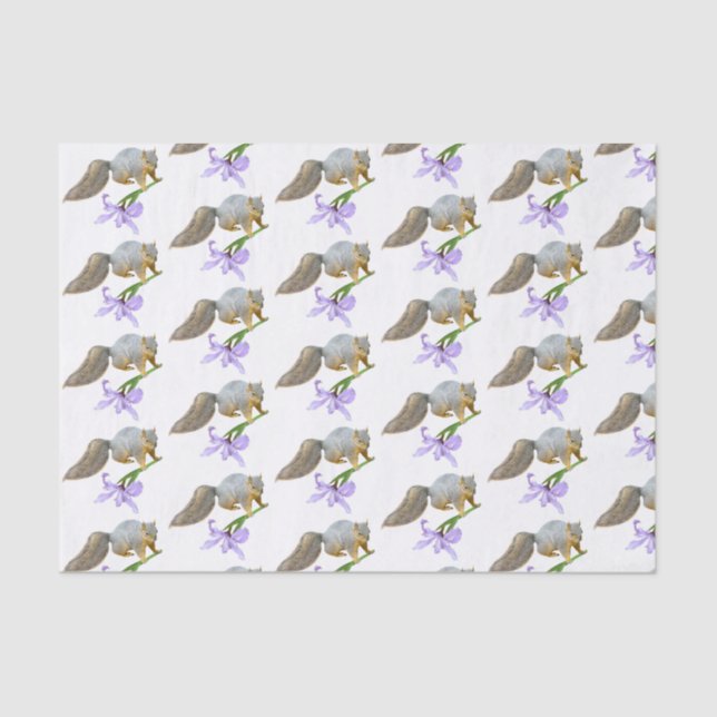 Esquilo com papel protetor íris (Frente )