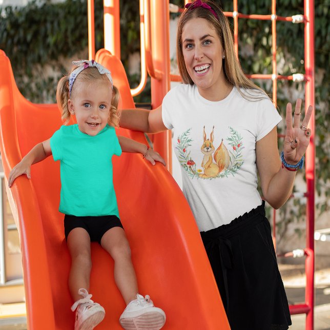 Esquilo de Aquarela (Watercolor Squirrel Tri-Blend Shirt)