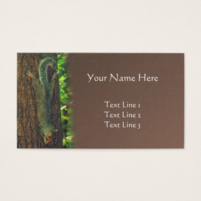 Esquilo de cabeça para baixo Arte Animal (Frente)