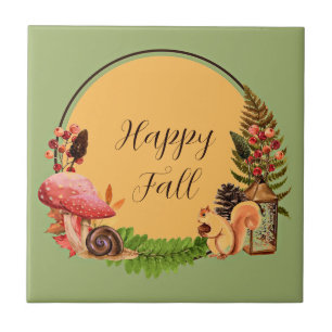 Esquilo e natureza com texto personalizável