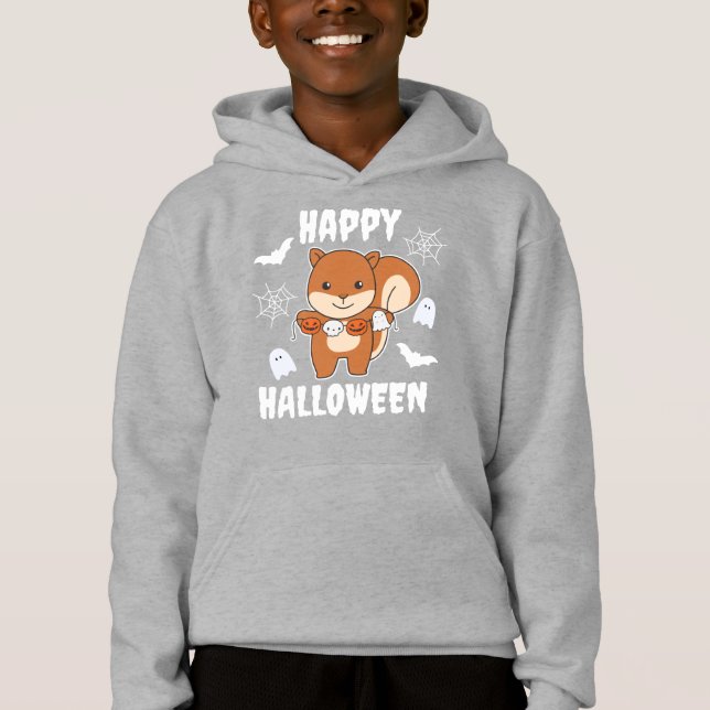 Esquilo Feliz Halloween Pumpkin Costume (Frente)