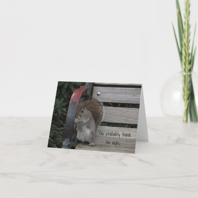 Esquilo num Cartão de Nota de Banco de Parque (Frente)