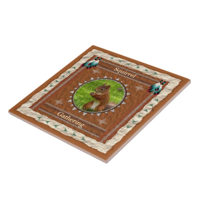 Esquilo - Recolha de Azulejo cerâmico (Lateral)