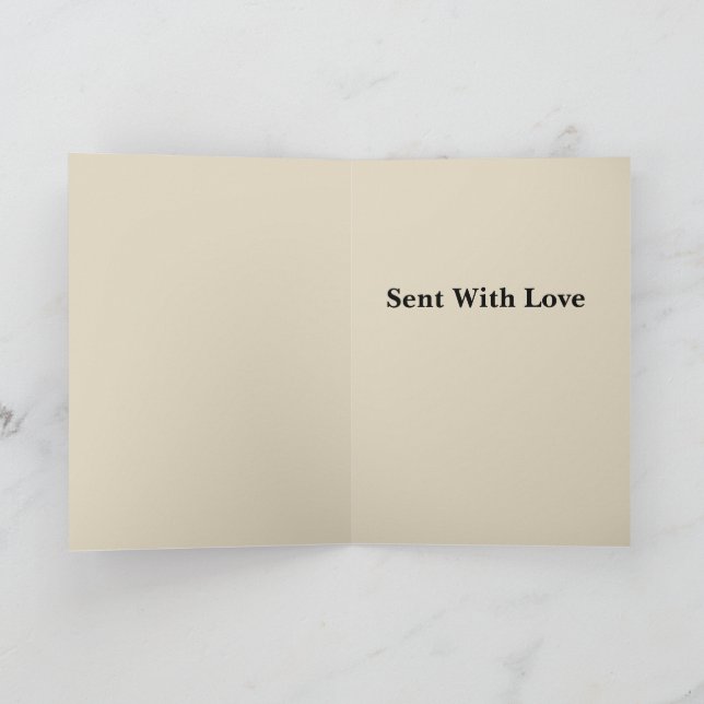 Esquilo retrô com cartão de saudação de presente (Interior)