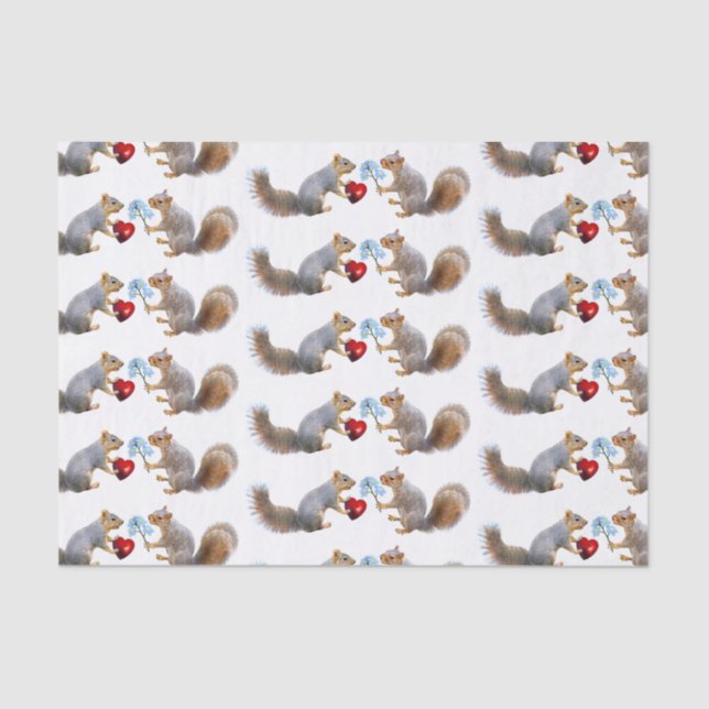 Esquilos Adoram Papel Tecido (Frente )